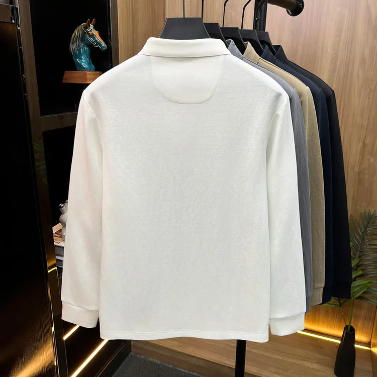 [LP] Long sleeves🎁Free BMW keychain🔑26 Autumn and Winter New Arrival high quality men's lapel POLO long sleeves, made of high quality mercerized cotton fabric, fashionable and elegant, warm and comfortable, delicate and textured to the touch, all details are made with advanced hardware craftsmanship LOGO on the chest, excellent reflection of three-dimensionality, in line with the brand's consistent design style ️Fashionable taste T-shirt with excellent upper body effect ️It can be worn casually or for business, and it can be worn alone without any problem! Sizes: M-4XL (maximum weight can be worn), please state your height and weight when placing an order.